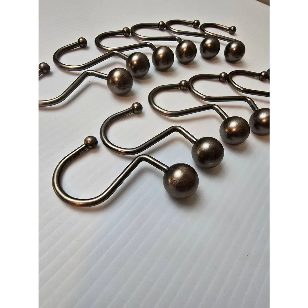 Shower curtain hooks Set of 12